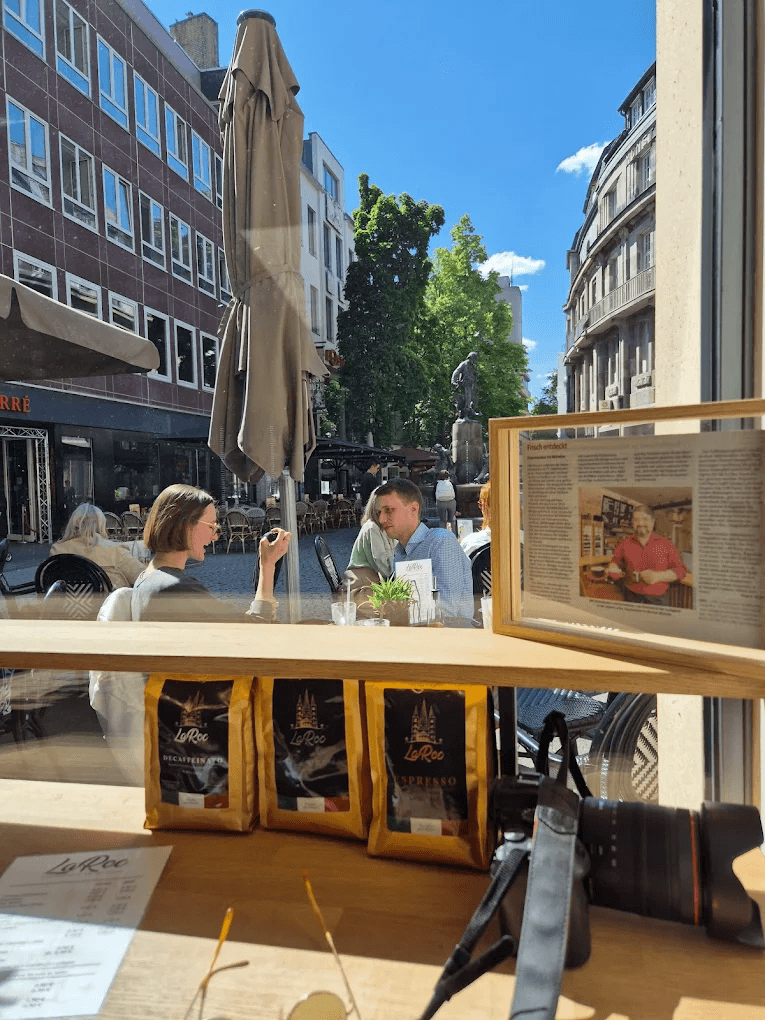 Blick aus dem LaRoc auf den Münsterplatz